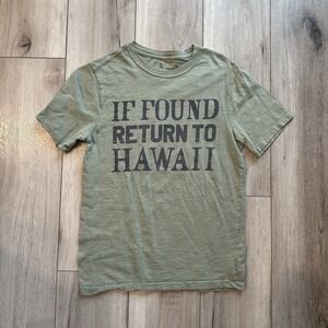 Gap Men's T-shirt XS Green Return To Hawaii